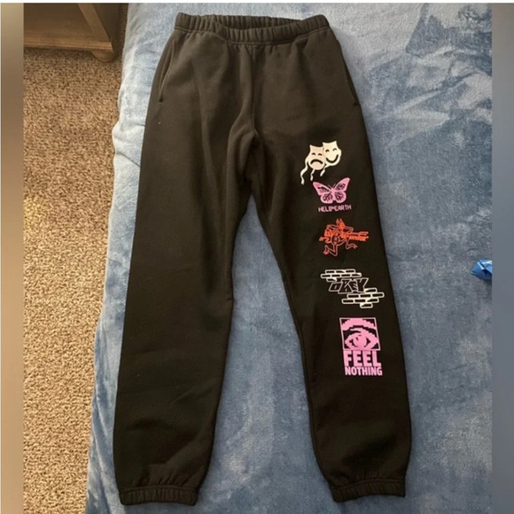 Feel Nothing All Eyesz Sweatpant Black size small NWOT - Picture 12 of 14